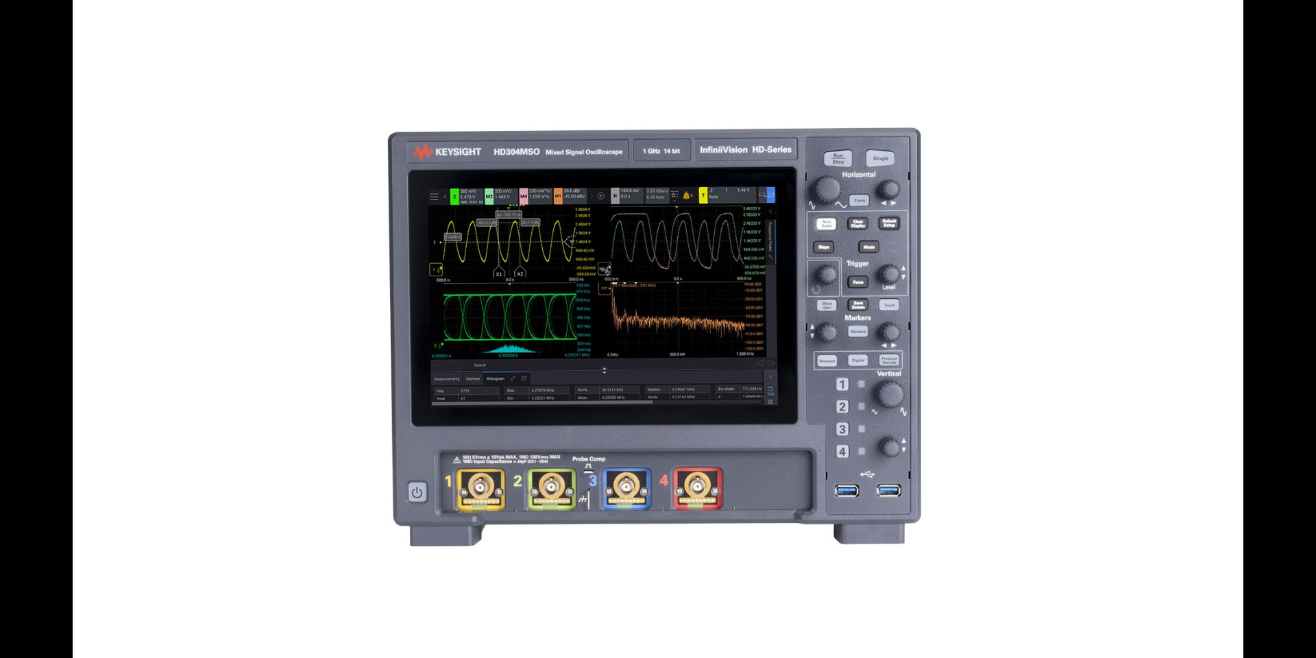 HD304MSO InfiniiVision HD3 Series Oscilloscope: 4 Analog + 16 Digital